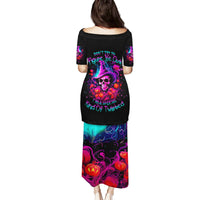 Witch Pumkin Skull Family Matching Puletasi Dress and Hawaiian Shirt Don't Try To Figure Me Out I'm A Special - Wonder Print Shop