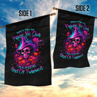 Witch Pumkin Skull Garden Flag Don't Try To Figure Me Out I'm A Special - Wonder Print Shop