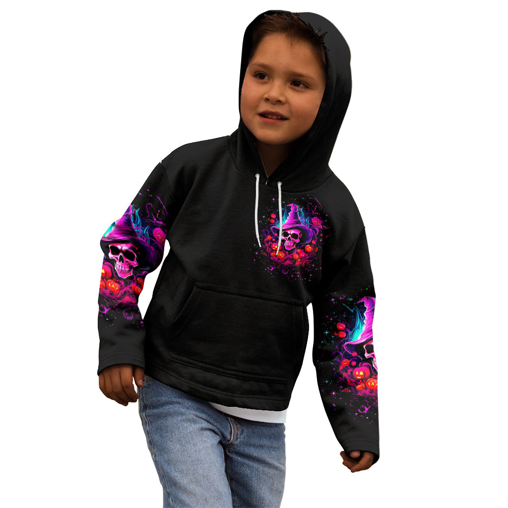 Witch Pumkin Skull Kid Hoodie Don't Try To Figure Me Out I'm A Special - Wonder Print Shop