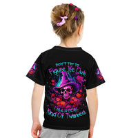 Witch Pumkin Skull Kid T Shirt Don't Try To Figure Me Out I'm A Special - Wonder Print Shop