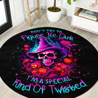 witch-pumkin-skull-round-carpet-dont-try-to-figure-me-out-im-a-special