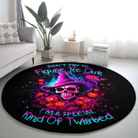 witch-pumkin-skull-round-carpet-dont-try-to-figure-me-out-im-a-special