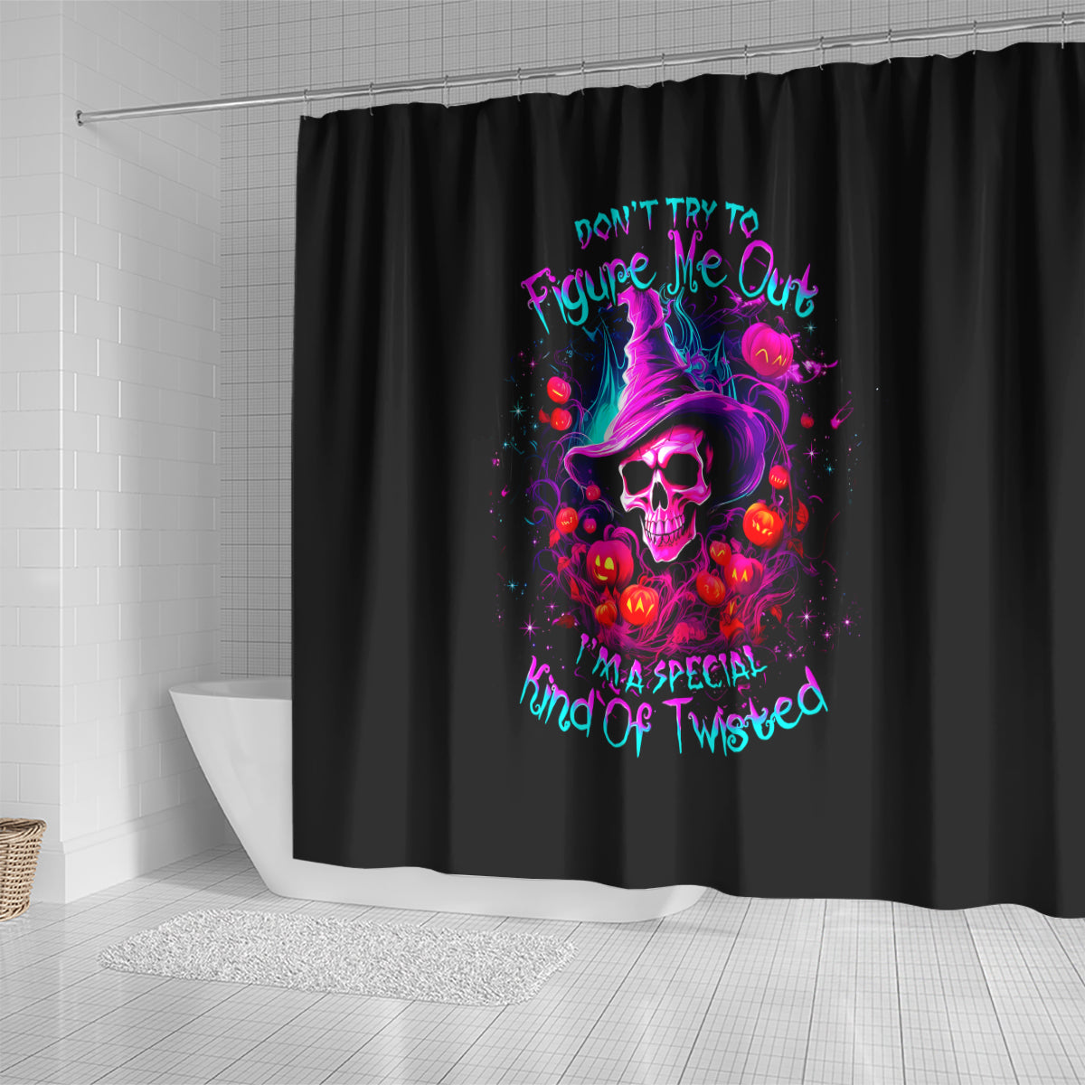 witch-pumkin-skull-shower-curtain-dont-try-to-figure-me-out-im-a-special