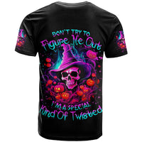 Witch Pumkin Skull T Shirt Don't Try To Figure Me Out I'm A Special - Wonder Print Shop