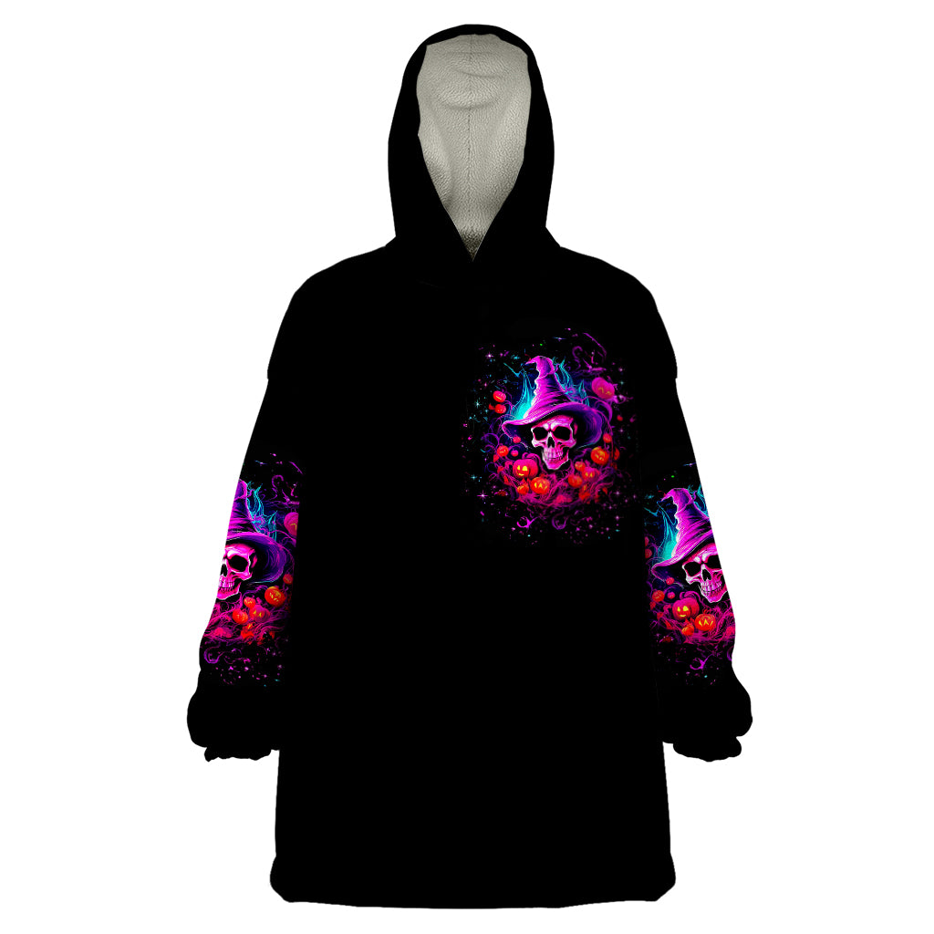 Witch Pumkin Skull Wearable Blanket Hoodie Don't Try To Figure Me Out I'm A Special - Wonder Print Shop