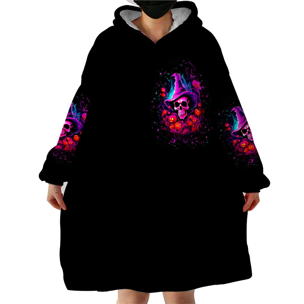 Witch Pumkin Skull Wearable Blanket Hoodie Don't Try To Figure Me Out I'm A Special - Wonder Print Shop