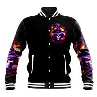 Wizard Skull Halloween Baseball Jacket Don't Try To Figure Me Out I'm A Special - Wonder Print Shop