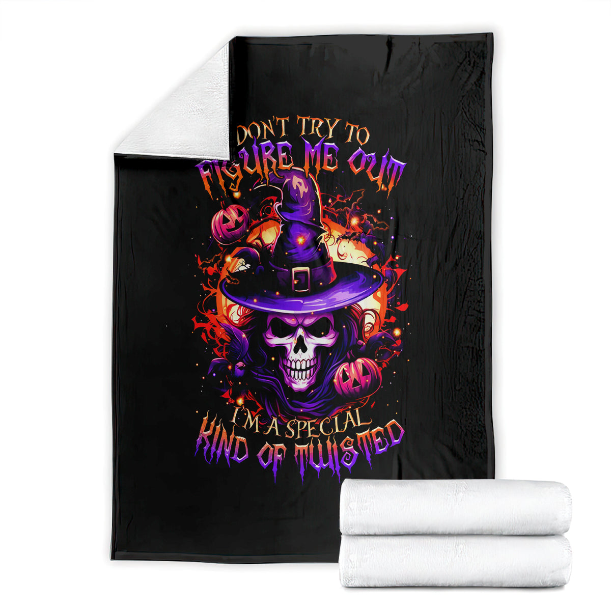 wizard-skull-halloween-blanket-dont-try-to-figure-me-out-im-a-special