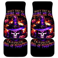 Wizard Skull Halloween Car Mats Don't Try To Figure Me Out I'm A Special - Wonder Print Shop