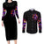 Wizard Skull Halloween Couples Matching Long Sleeve Bodycon Dress and Long Sleeve Button Shirt Don't Try To Figure Me Out I'm A Special - Wonder Print Shop