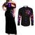 Wizard Skull Halloween Couples Matching Off Shoulder Maxi Dress and Long Sleeve Button Shirt Don't Try To Figure Me Out I'm A Special - Wonder Print Shop