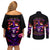 Wizard Skull Halloween Couples Matching Off Shoulder Short Dress and Long Sleeve Button Shirt Don't Try To Figure Me Out I'm A Special - Wonder Print Shop