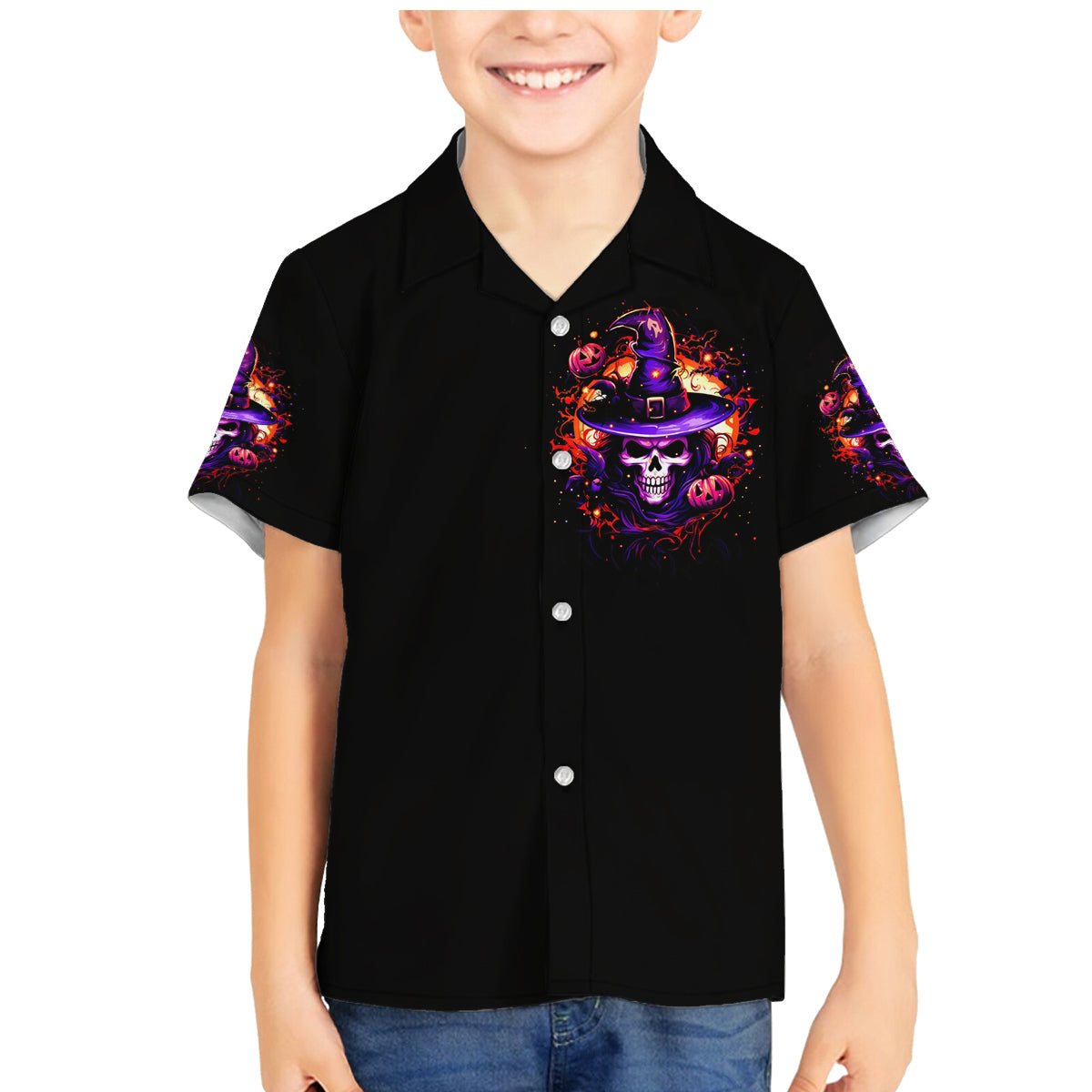 Wizard Skull Halloween Family Matching Mermaid Dress and Hawaiian Shirt Don't Try To Figure Me Out I'm A Special - Wonder Print Shop