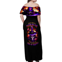Wizard Skull Halloween Family Matching Off Shoulder Maxi Dress and Hawaiian Shirt Don't Try To Figure Me Out I'm A Special - Wonder Print Shop
