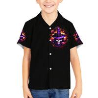 Wizard Skull Halloween Family Matching Off Shoulder Maxi Dress and Hawaiian Shirt Don't Try To Figure Me Out I'm A Special - Wonder Print Shop