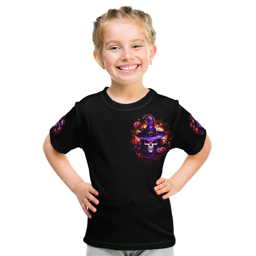 Wizard Skull Halloween Kid T Shirt Don't Try To Figure Me Out I'm A Special - Wonder Print Shop