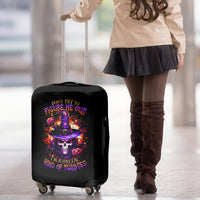 Wizard Skull Halloween Luggage Cover Don't Try To Figure Me Out I'm A Special - Wonder Print Shop