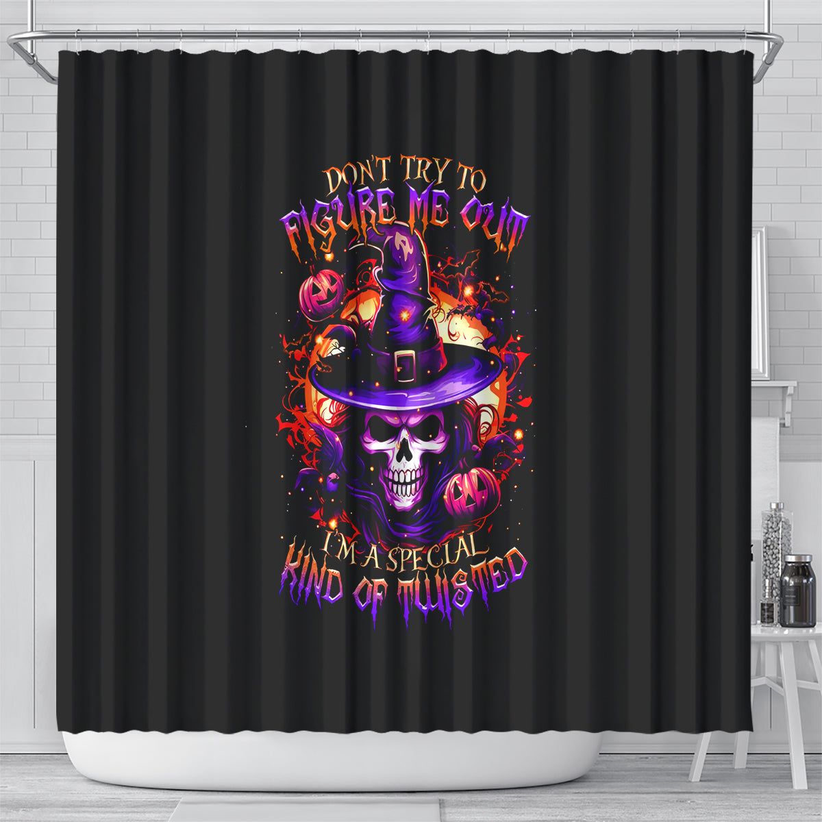 wizard-skull-halloween-shower-curtain-dont-try-to-figure-me-out-im-a-special
