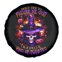 Wizard Skull Halloween Spare Tire Cover Don't Try To Figure Me Out I'm A Special - Wonder Print Shop