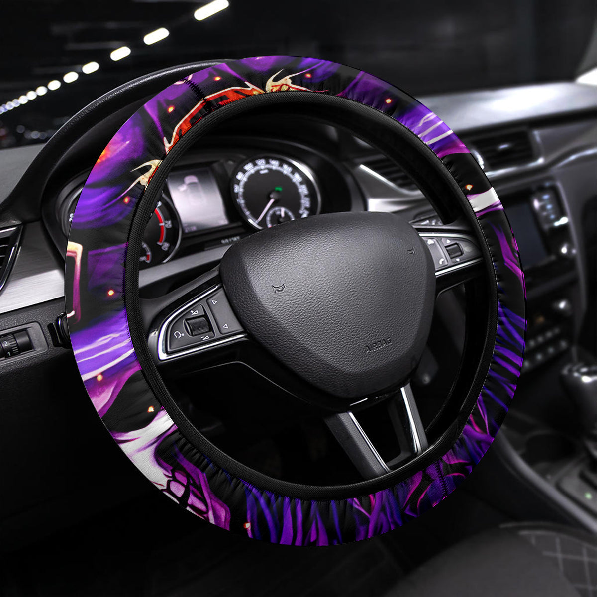 Wizard Skull Halloween Steering Wheel Cover Don't Try To Figure Me Out I'm A Special - Wonder Print Shop