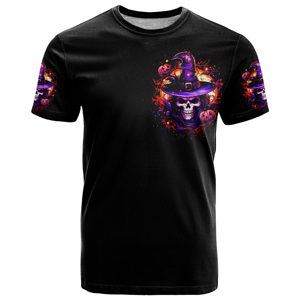 Wizard Skull Halloween T Shirt Don't Try To Figure Me Out I'm A Special - Wonder Print Shop