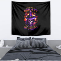 Wizard Skull Halloween Tapestry Don't Try To Figure Me Out I'm A Special - Wonder Print Shop