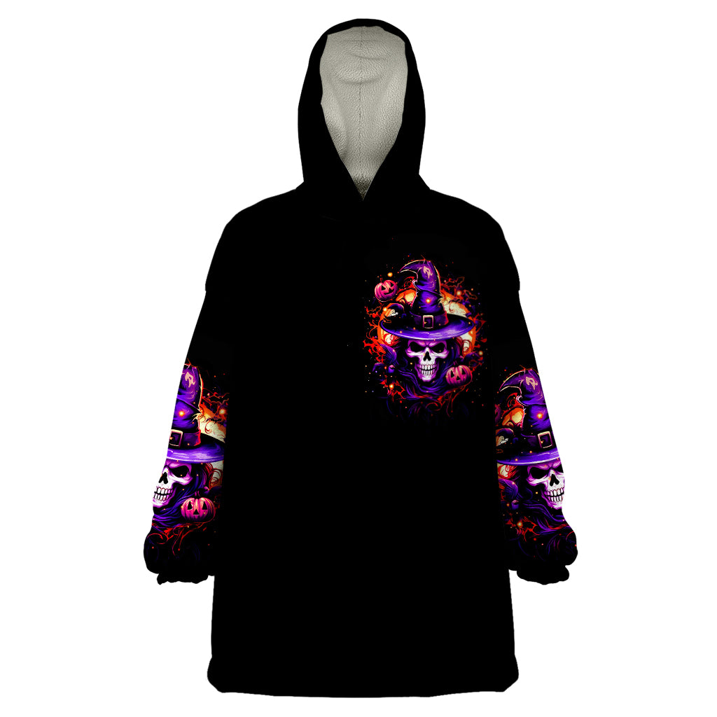 Wizard Skull Halloween Wearable Blanket Hoodie Don't Try To Figure Me Out I'm A Special - Wonder Print Shop