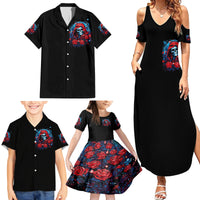 Lady Skull Family Matching Summer Maxi Dress and Hawaiian Shirt They Ask You To Be Yourself And Yet They Judge You - Wonder Print Shop