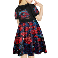 Lady Skull Kid Short Sleeve Dress They Ask You To Be Yourself And Yet They Judge You - Wonder Print Shop