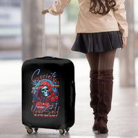 Lady Skull Luggage Cover They Ask You To Be Yourself And Yet They Judge You - Wonder Print Shop