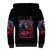 Lady Skull Sherpa Hoodie They Ask You To Be Yourself And Yet They Judge You - Wonder Print Shop