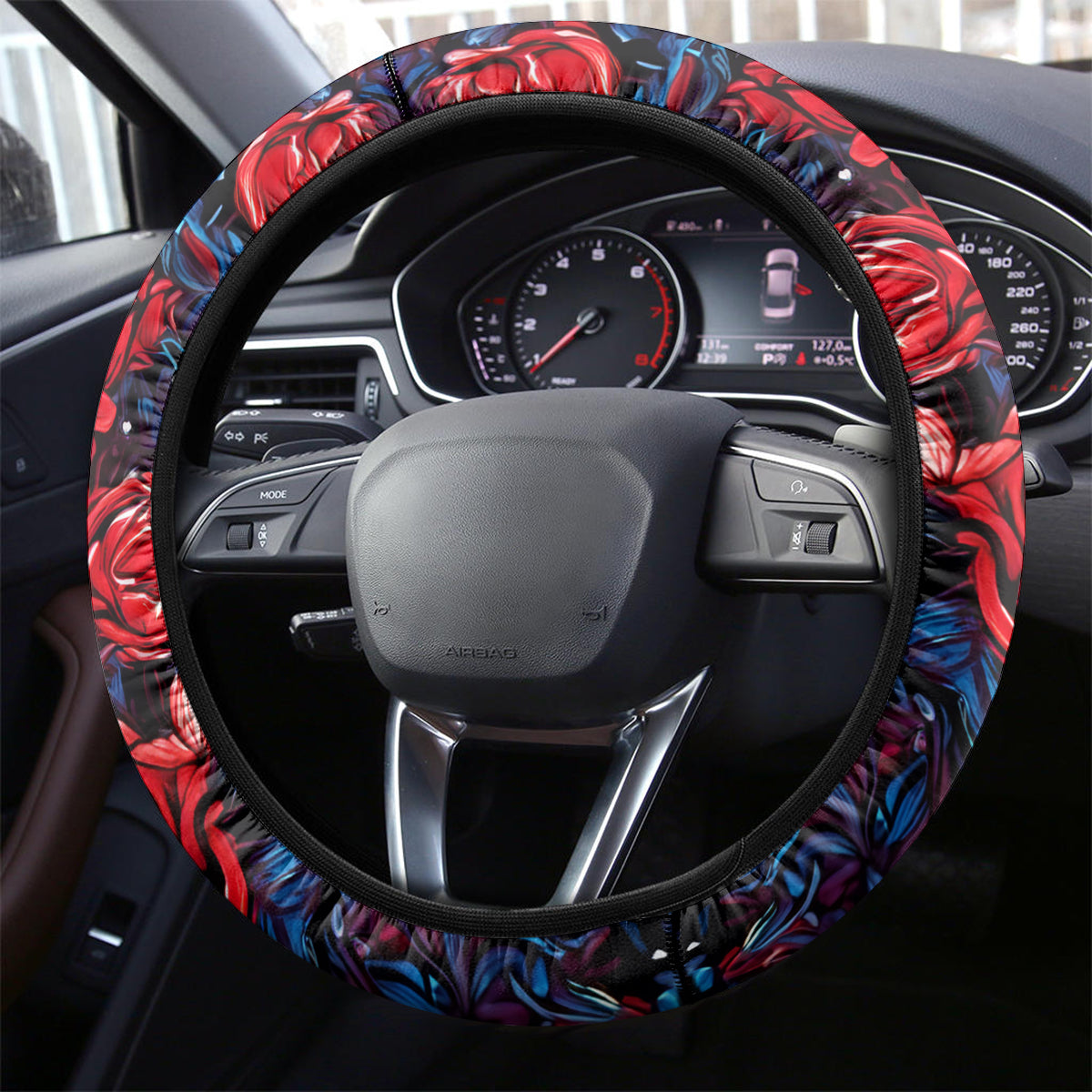 Lady Skull Steering Wheel Cover They Ask You To Be Yourself And Yet They Judge You - Wonder Print Shop