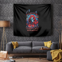 Lady Skull Tapestry They Ask You To Be Yourself And Yet They Judge You - Wonder Print Shop