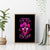 Three Rose Skull Canvas Wall Art Stuck Between Idk Idc And Idgaf - Wonder Print Shop