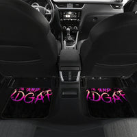 Three Rose Skull Car Mats Stuck Between Idk Idc And Idgaf - Wonder Print Shop