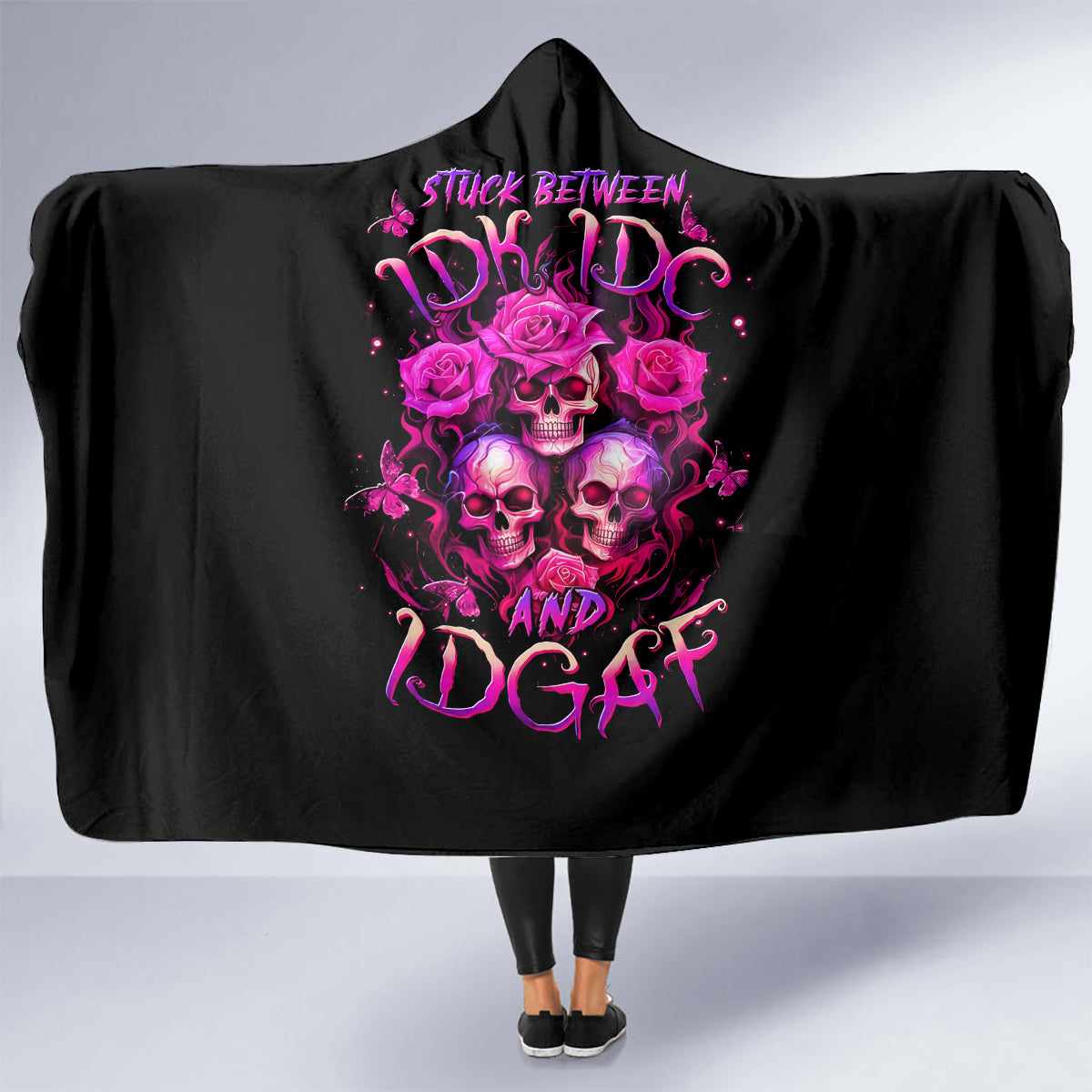 three-rose-skull-hooded-blanket-stuck-between-idk-idc-and-idgaf