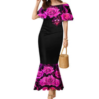 Three Rose Skull Mermaid Dress Stuck Between Idk Idc And Idgaf - Wonder Print Shop