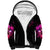 Three Rose Skull Sherpa Hoodie Stuck Between Idk Idc And Idgaf - Wonder Print Shop