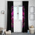 Three Rose Skull Window Curtain Stuck Between Idk Idc And Idgaf - Wonder Print Shop