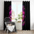 Three Rose Skull Window Curtain Stuck Between Idk Idc And Idgaf - Wonder Print Shop