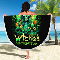 Witch Skull Beach Blanket We Are The Granddaughters Of The Witches - Wonder Print Shop