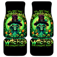 Witch Skull Car Mats We Are The Granddaughters Of The Witches - Wonder Print Shop
