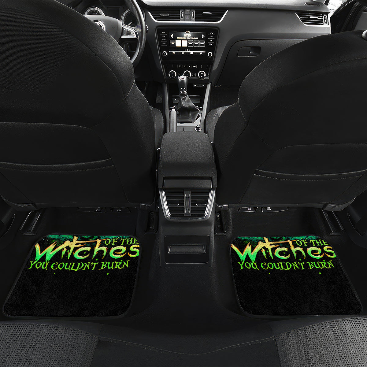Witch Skull Car Mats We Are The Granddaughters Of The Witches - Wonder Print Shop