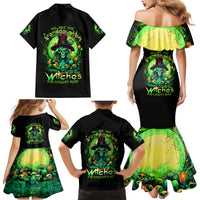 Witch Skull Family Matching Mermaid Dress and Hawaiian Shirt We Are The Granddaughters Of The Witches - Wonder Print Shop