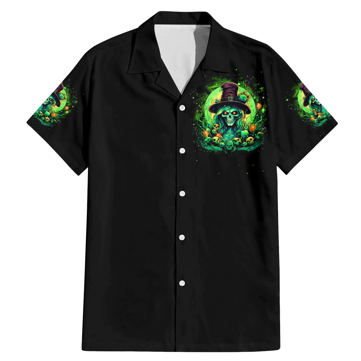 Witch Skull Family Matching Mermaid Dress and Hawaiian Shirt We Are The Granddaughters Of The Witches - Wonder Print Shop