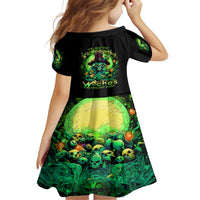 Witch Skull Family Matching Off Shoulder Maxi Dress and Hawaiian Shirt We Are The Granddaughters Of The Witches - Wonder Print Shop