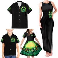 Witch Skull Family Matching Tank Maxi Dress and Hawaiian Shirt We Are The Granddaughters Of The Witches - Wonder Print Shop
