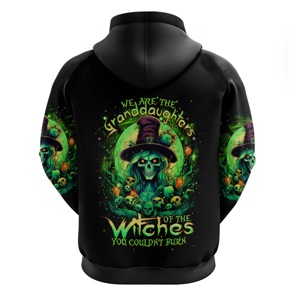 Witch Skull Hoodie We Are The Granddaughters Of The Witches - Wonder Print Shop