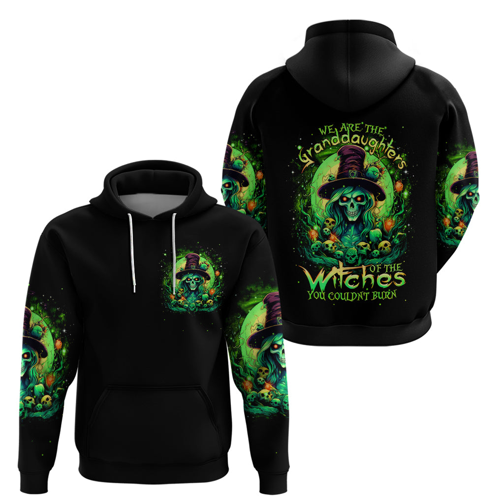 Witch Skull Hoodie We Are The Granddaughters Of The Witches - Wonder Print Shop