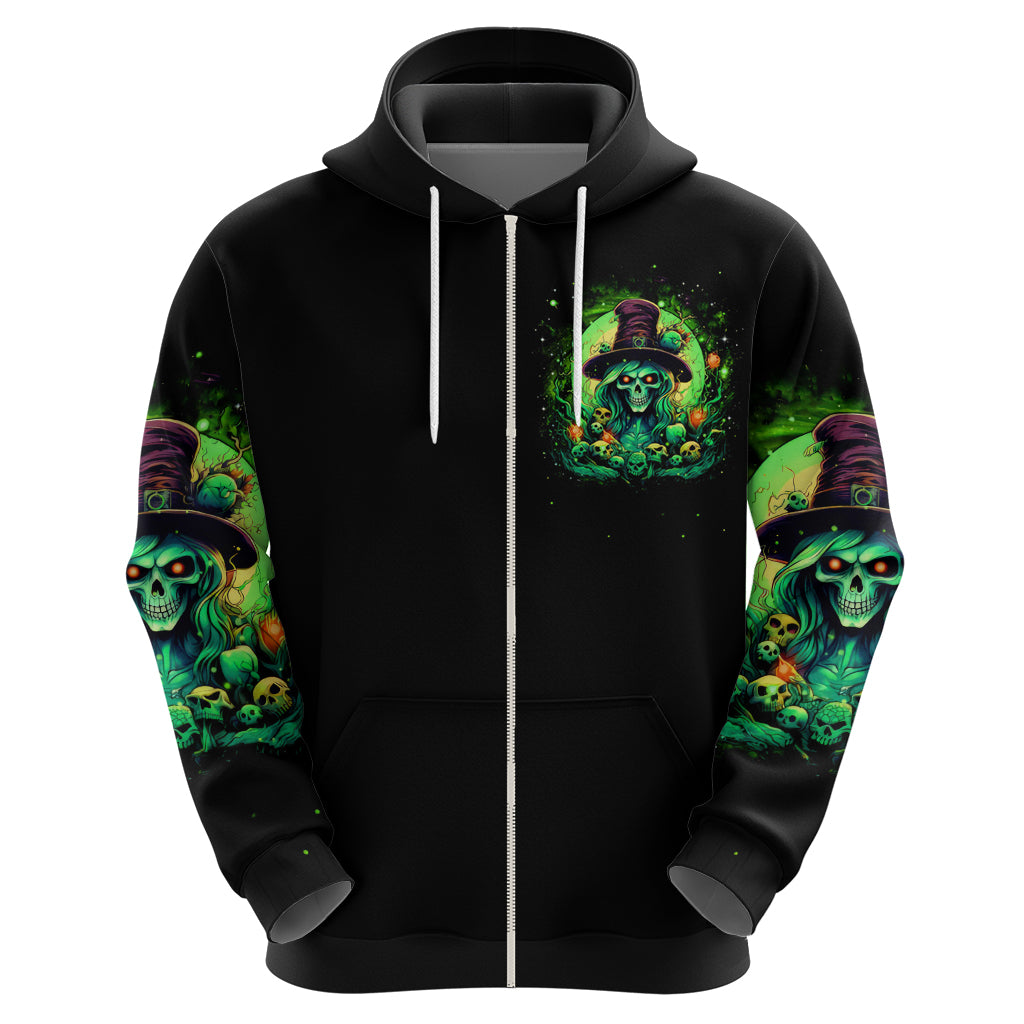 Witch Skull Hoodie We Are The Granddaughters Of The Witches - Wonder Print Shop